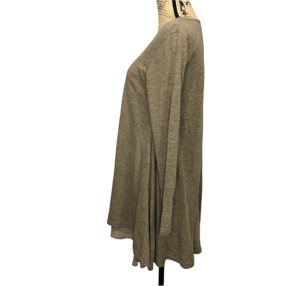 UMGEE Mocha Lightweight Layered Sweater Tunic - Picture 7 of 13